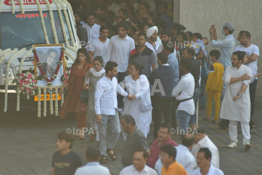 Actress Tunisha Sharma  funeral