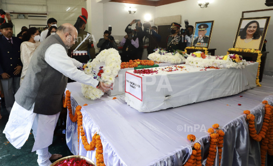 Amit Shah pays Tribute to CDS Gen Bipin Rawat