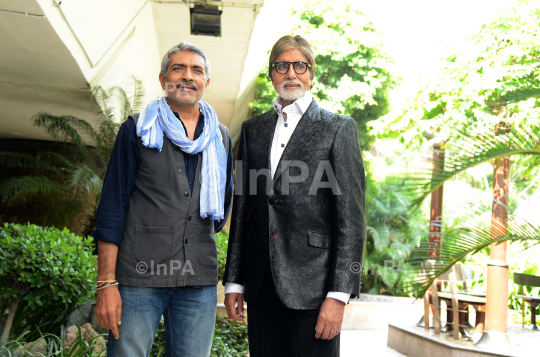 Amitabh Bachchan with director Prakash Jha 