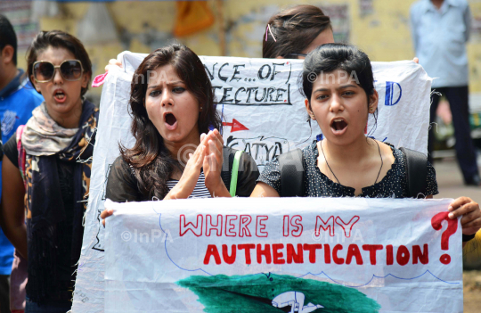 Apeejay school of Architecture protest