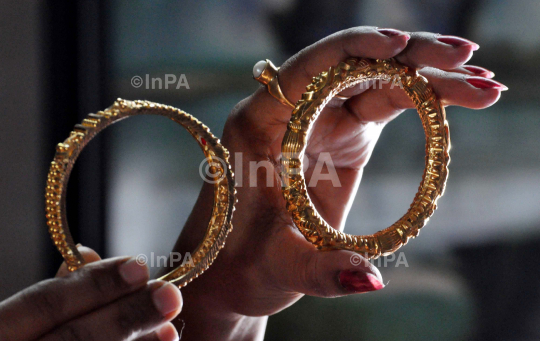 Bangles at a jewellery shop