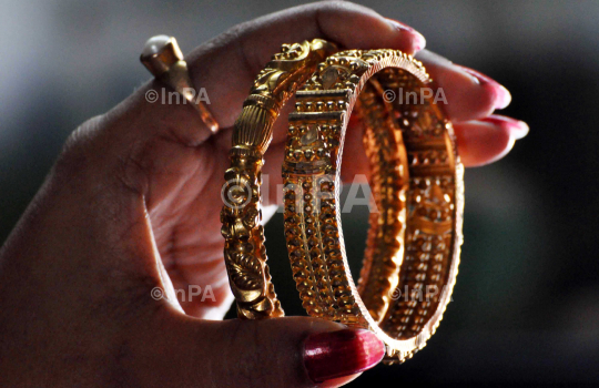Bangles at a jewellery shop