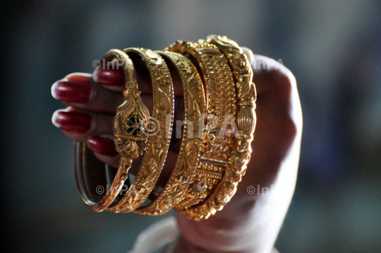 Bangles at a jewellery shop