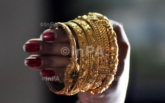 Bangles at a jewellery shop