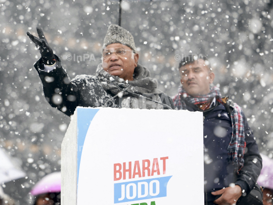 Bharat Jodo Yatra in Kashmir