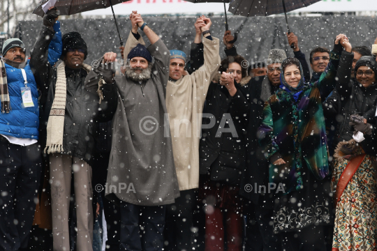 Bharat Jodo Yatra in Kashmir