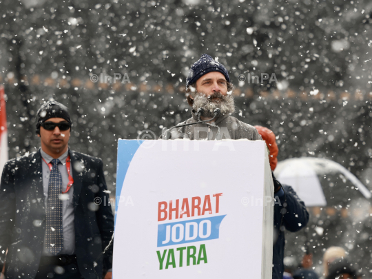 Bharat Jodo Yatra in Kashmir