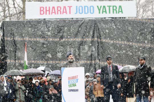 Bharat Jodo Yatra in Kashmir