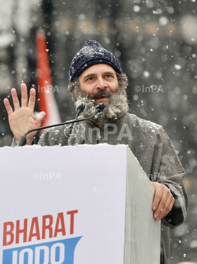 Bharat Jodo Yatra in Kashmir