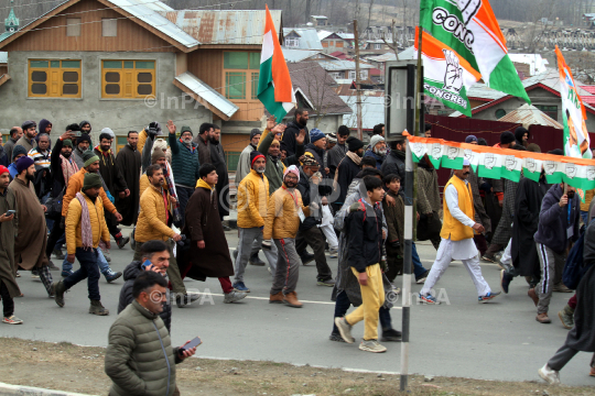 Bharat Jodo Yatra in Pulwama