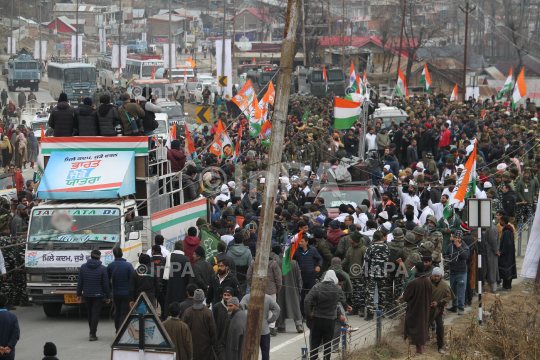 Bharat Jodo Yatra in Pulwama