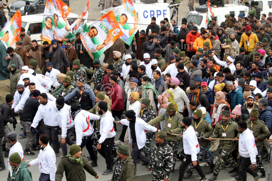 Bharat Jodo Yatra in Pulwama