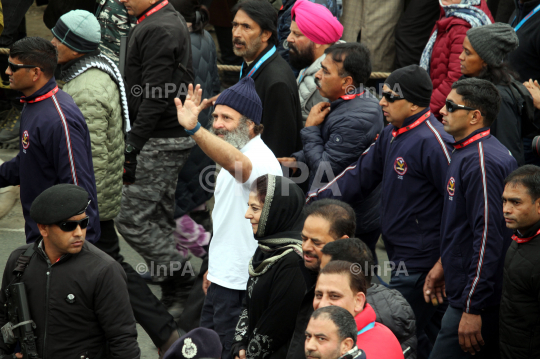 Bharat Jodo Yatra in Pulwama