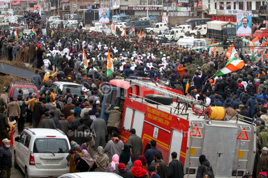 Bharat Jodo Yatra in Pulwama