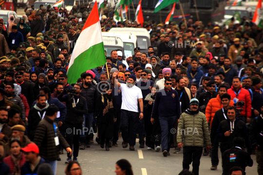 Bharat Jodo Yatra in Pulwama