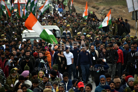 Bharat Jodo Yatra in Pulwama