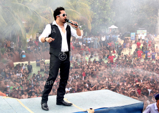 Bollywood playback singer Mika Singh