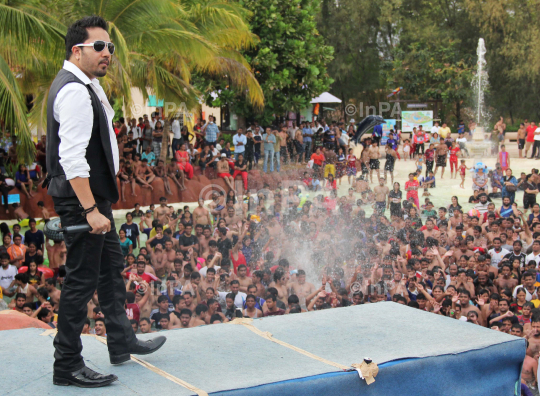 Bollywood playback singer Mika Singh