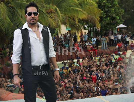 Bollywood playback singer Mika Singh