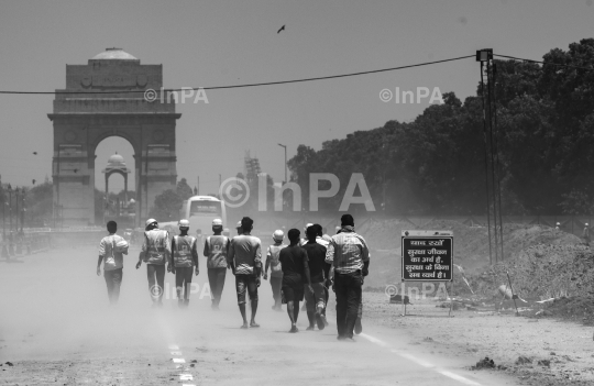 Central Vista project in full swing at Rajpath amid pandemic