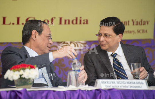 Chief Justice of India Dipak Misra with Justice Ranjan Gogoi