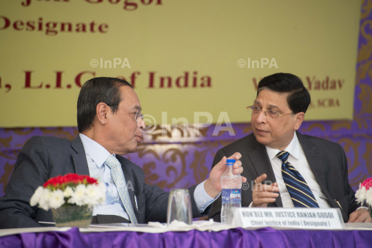 Chief Justice of India Dipak Misra with Justice Ranjan Gogoi