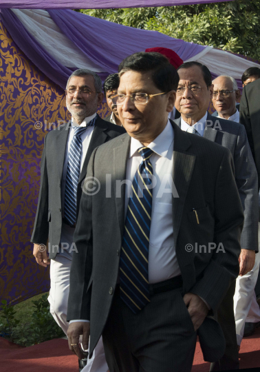 Chief Justice of India Dipak Misra with Justice Ranjan Gogoi