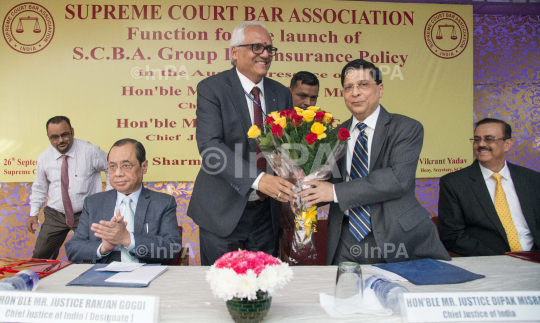 Chief Justice of India Dipak Misra with Justice Ranjan Gogoi