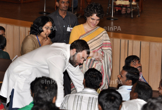 Congress General Secretary Rahul Gandhi and Priyanka Gandhi Vadr