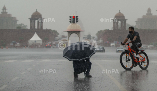 Delhi gets Intense Rainfall