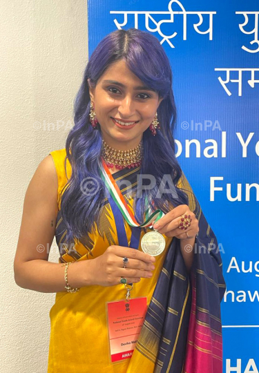 Devika Malik received National Youth Award