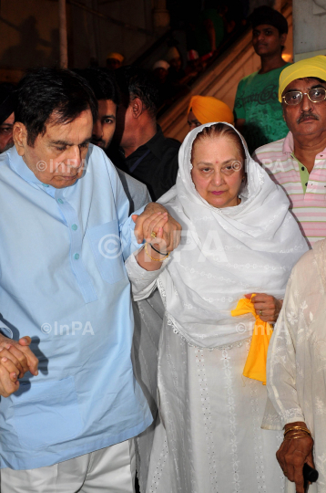 Dilip Kumar with wife his Saira Banu