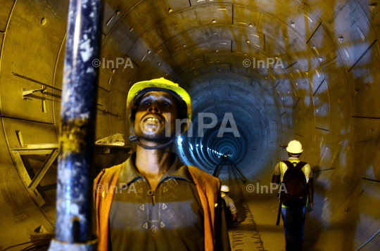 DMRC underground construction site