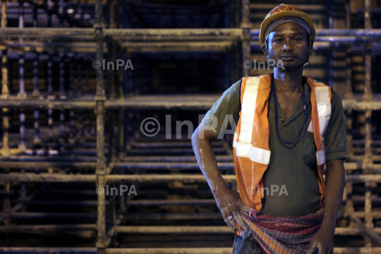 DMRC underground construction site