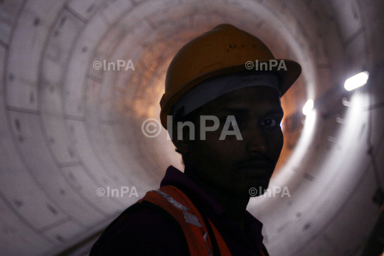 DMRC underground construction site