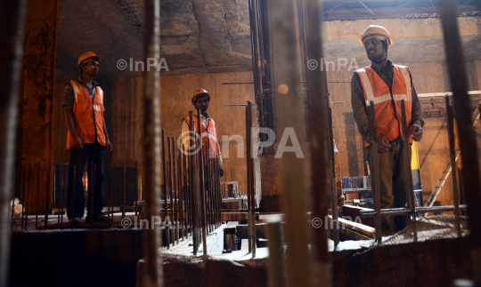 DMRC underground construction site