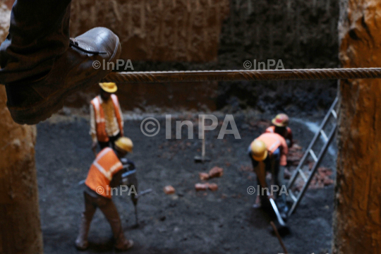 DMRC underground construction site