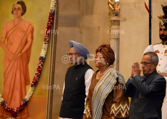 Ellen Johnson Sirleaf, the President of Republic of Liberia