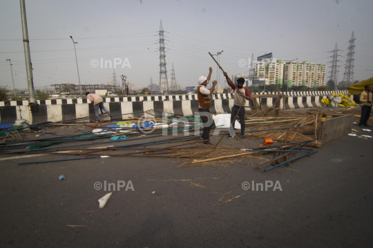 Farmers winding up after ending protest