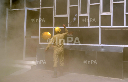 Fire at TOI Building