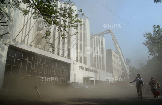 Fire at TOI Building