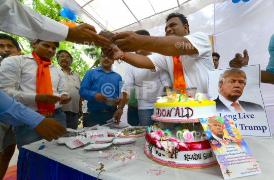 Hindu Sena celebrates Donald Trump's Birthday