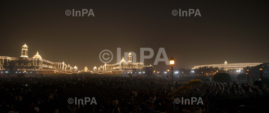 Illuminated Rashtrapati Bhawan 