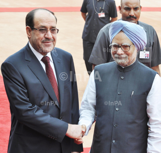 Iraqi Prime Minister Nouri al-Maliki with Dr Manmohan Singh
