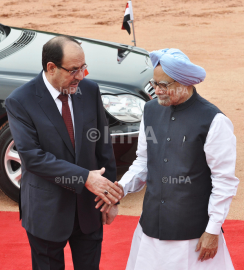 Iraqi Prime Minister Nouri al-Maliki with Dr Manmohan Singh