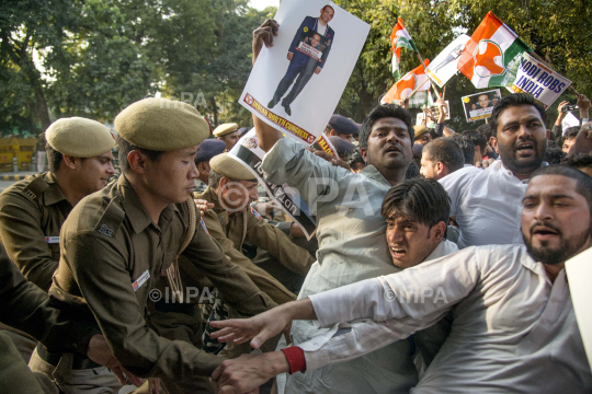 IYC protest against Nirav Modi