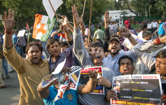 IYC protest against Nirav Modi