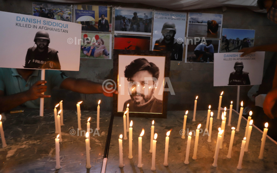 Journalists pay tribute to Danish Siddiqui