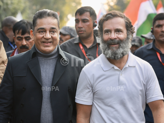 Kamal Haasan with Rahul Gandhi