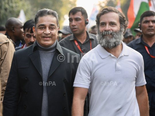 Kamal Haasan with Rahul Gandhi